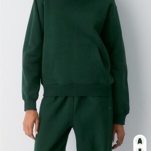 Aritzia Forest Green Sweatfleece Set